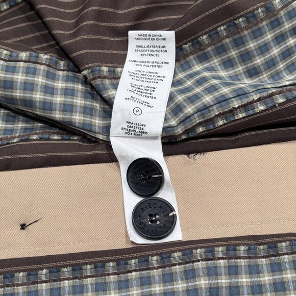 AVEC LES FILLES Cotton Blend Embroidered Equine Horses Twee Trench Coat - Picture 12 of 15